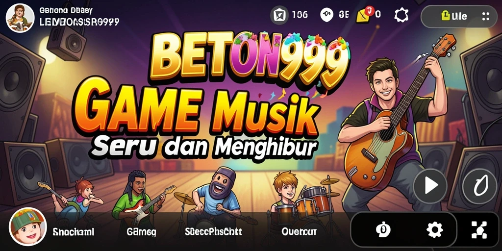 Tampilan gameplay BETON999 dengan beragam lagu menarik dan interaksi seru.