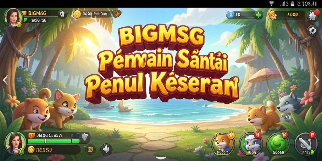 Tampilan menarik dari gameplay BIGMSG yang menghibur.