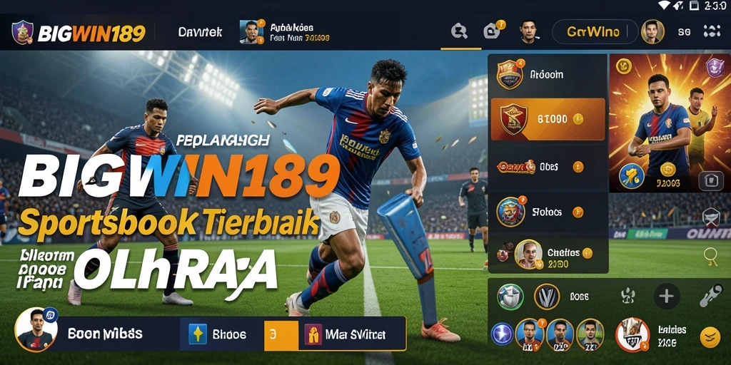 Tangkapan layar utama gameplay <strong>BIGWIN189</strong> saat bertaruh pada olahraga.