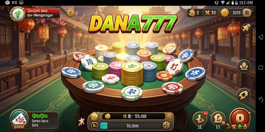 Screenshot gameplay DANA777 yang menarik dan seru dalam permainan QiuQiu.