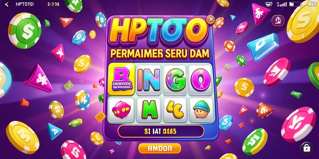 Tampilan gameplay Bingo yang penuh warna dan mengasyikkan.