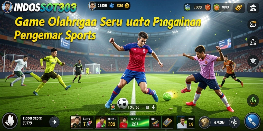 Tampilan gameplay mendebarkan dalam INDOSLOT303 yang menunjukkan pertandingan olahraga.