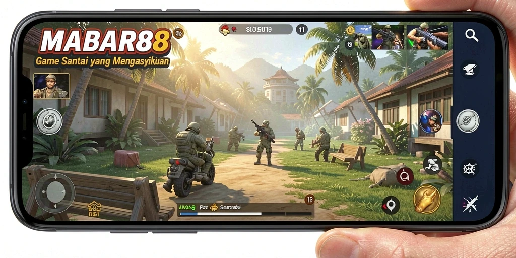 Tampilan gameplay MABAR88 yang seru dan berwarna-warni.