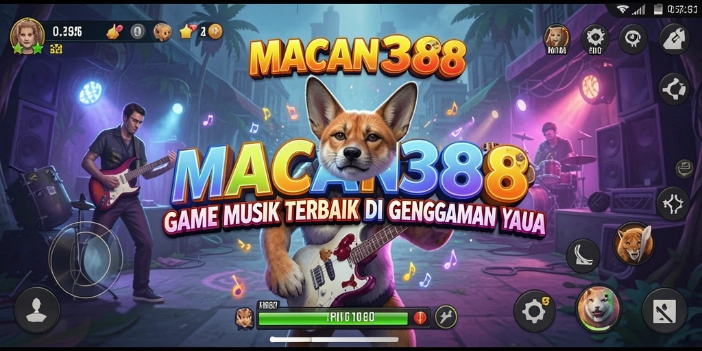 Tampilan antarmuka gameplay menarik di MACAN388 dengan lagu yang memukau.