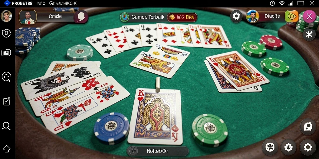 Tampilan gameplay Gaple yang seru dan interaktif di PROBET88.