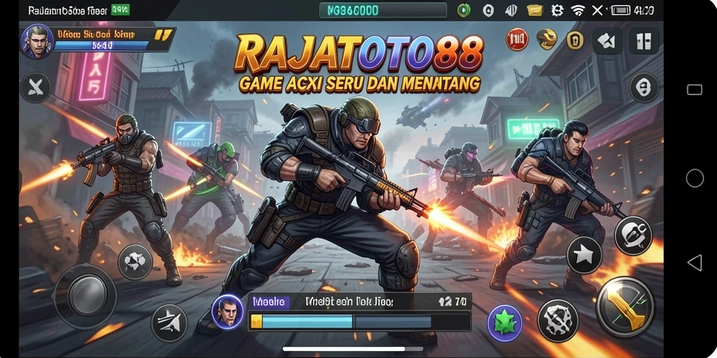 Screenshot gameplay RAJATOTO88 yang penuh aksi dan seru.