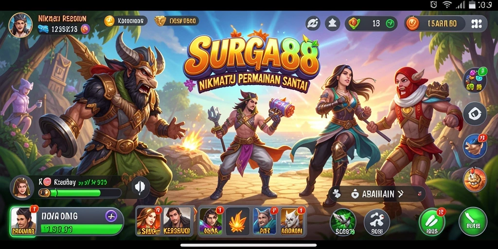 Tampilan gameplay SURGA88 yang menawan dan mengasyikkan.