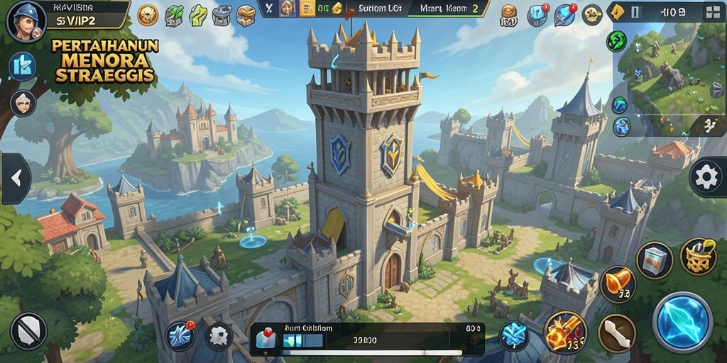 Tampilan gameplay SVIP2 yang penuh aksi dan strategi Tower Defense.