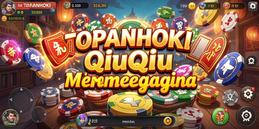 Tampilan gameplay seru dari TOPANHOKI yang menampilkan kartu QiuQiu.