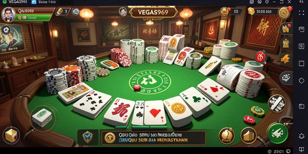 Tampilan gameplay QiuQiu yang seru di VEGAS969.