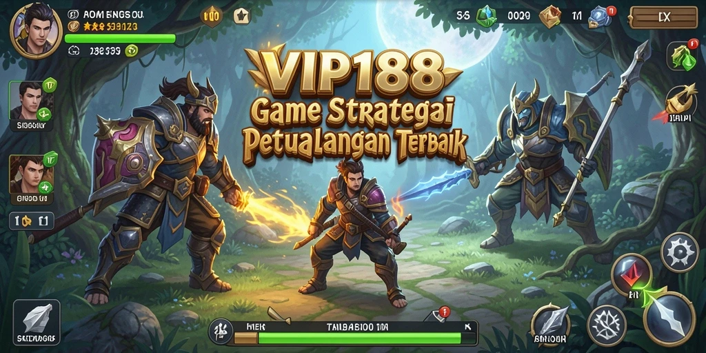 Tampilan gameplay strategis dari VIP188 yang menantang.