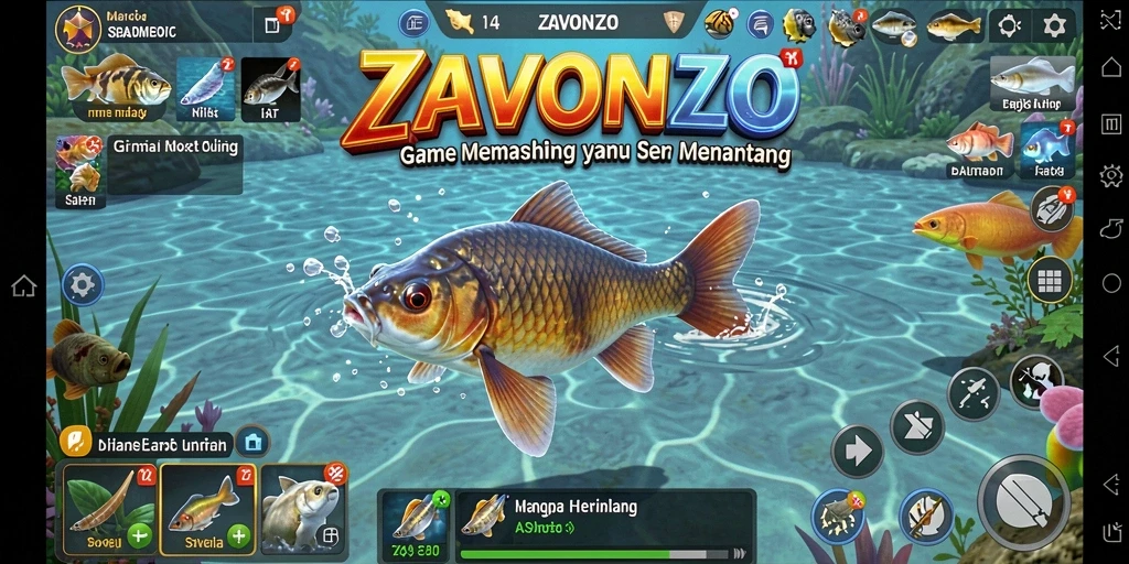 Tangkapan ikan di ZAVONZO dengan grafik menakjubkan.
