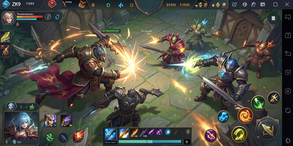 Gameplay menarik ZK9 dalam pertarungan MOBA yang mendebarkan.