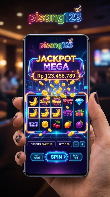 Screenshot antarmuka utama aplikasi pisang123.