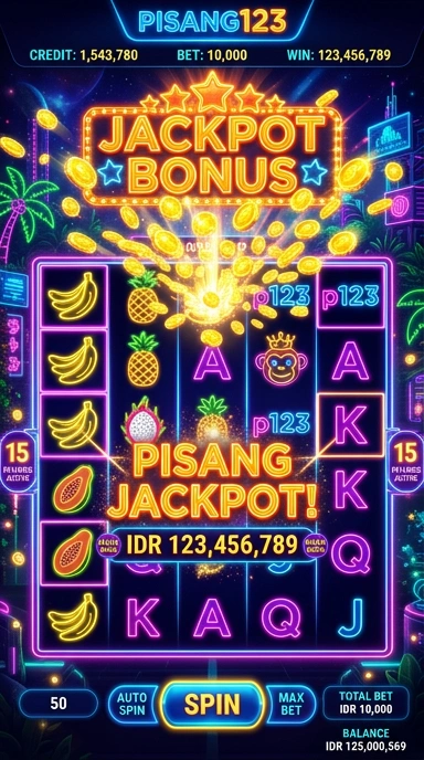 Tangkapan layar aplikasi pisang123 dengan fitur pencarian aktif.